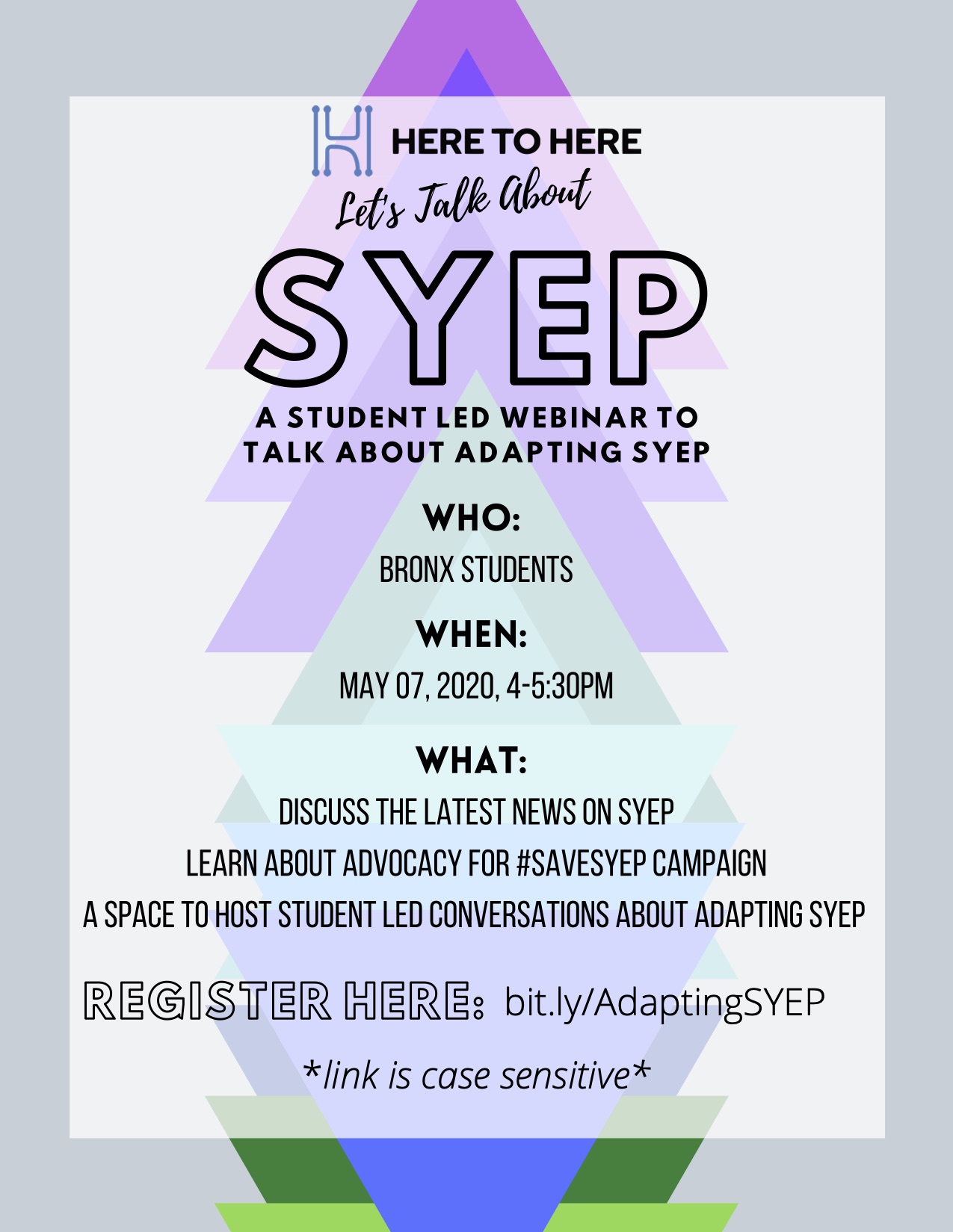 SYEP webinar flyer