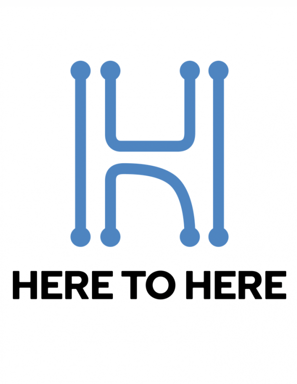 Here to Here logo.
